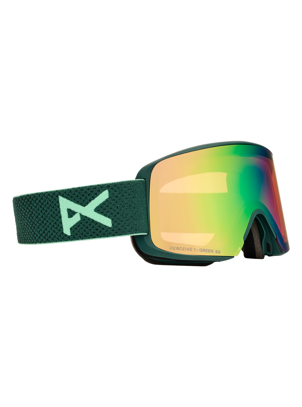 Product image of Anon M6S Goggles + Bonus Lens + MFI® Face Mask[Variant:Frame: Brunswick Green, Lens: Perceive Variable Green (22% / S2), Spare Lens: Perceive Cloudy Pink (53% / S1)]
