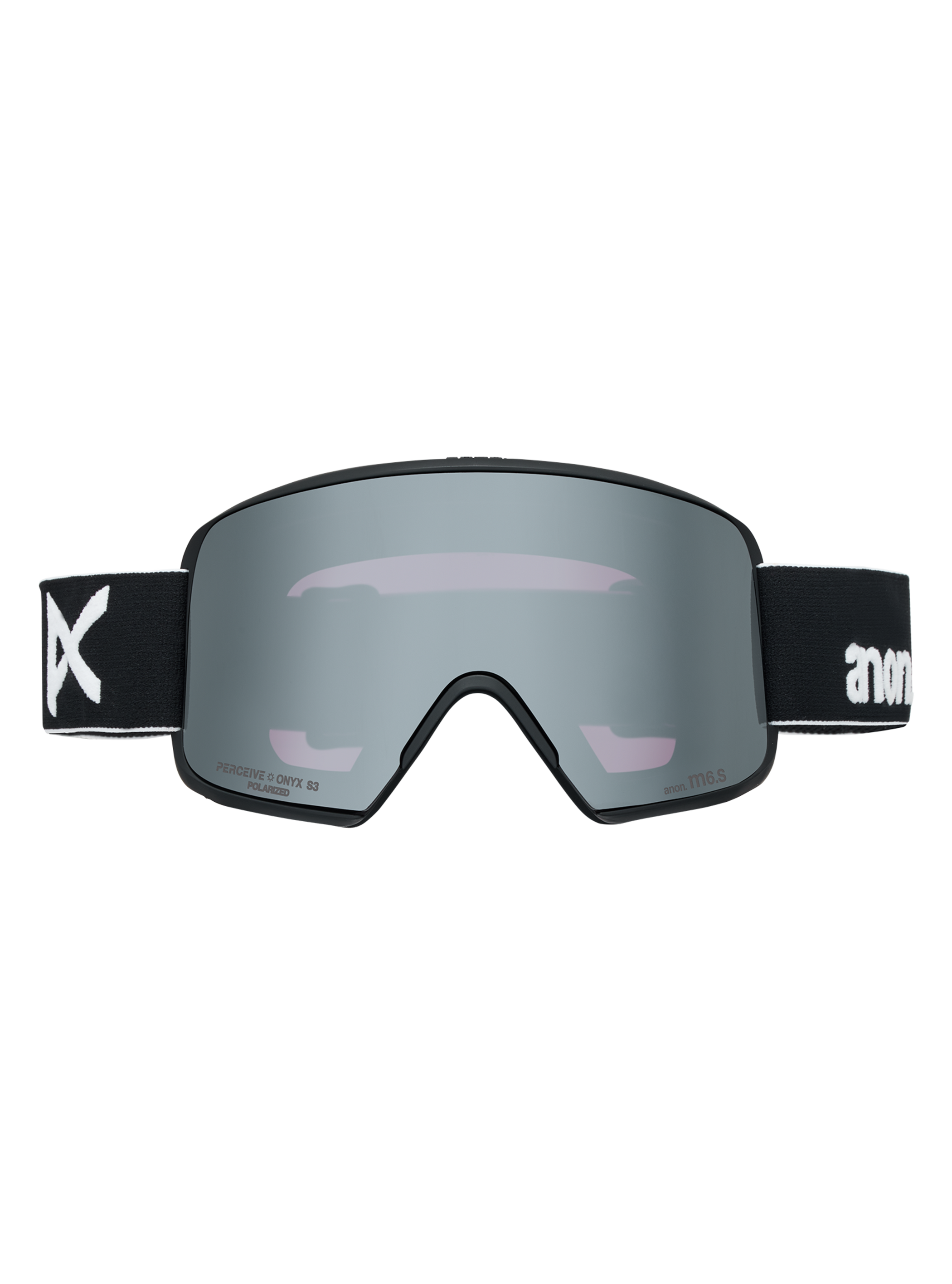 Product image of Anon M6S Goggles + Polarized Perceive Lens + MFI® Face Mask[Variant:Frame: Black, Lens: Perceive Sunny Polarized Onyx (10% / S3), Spare Lens: Perceive Variable Violet (34% / S2)]