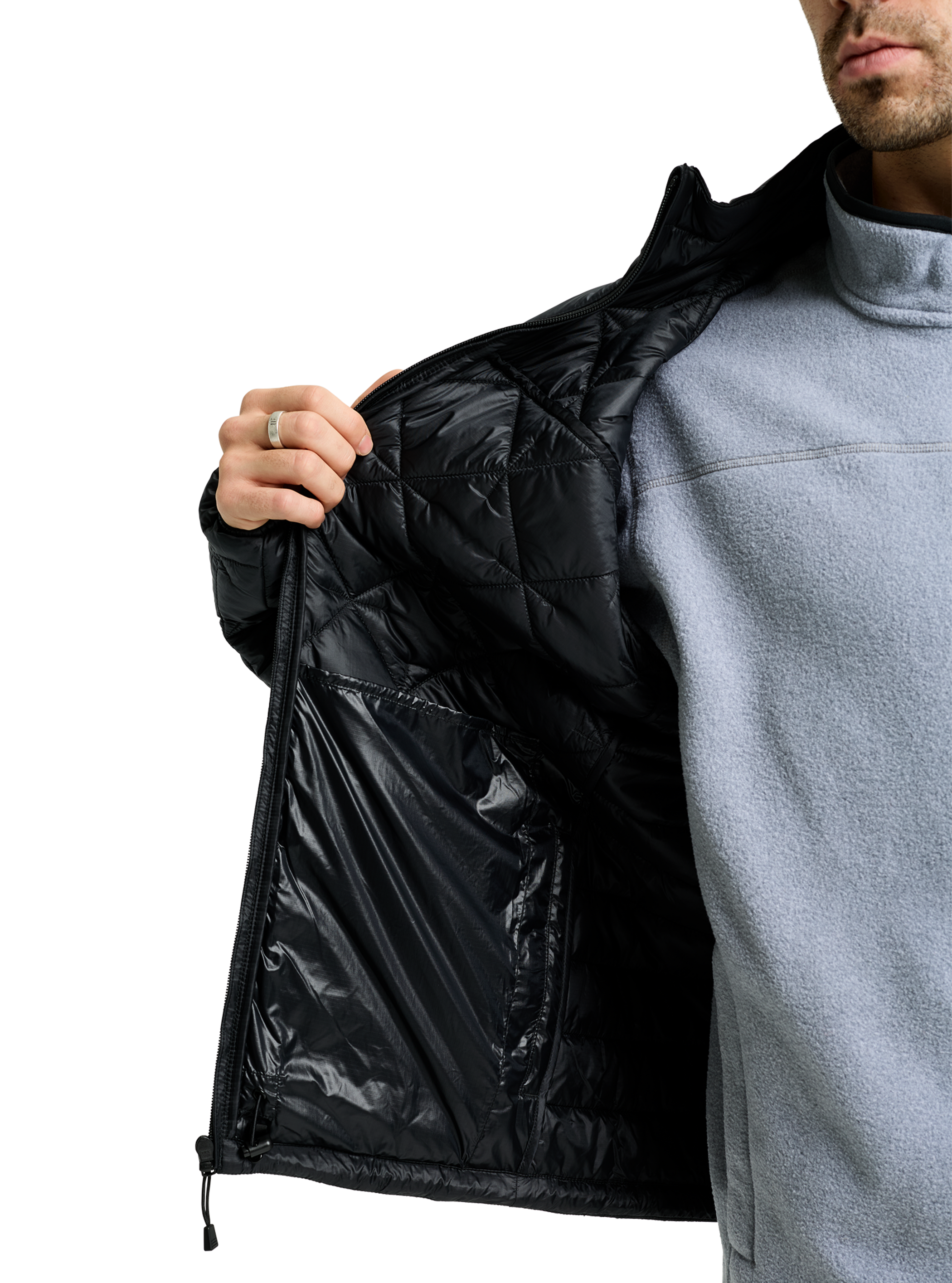 メンズ Burton リザーブ ミッドウェイト シンセティック パファージャケット