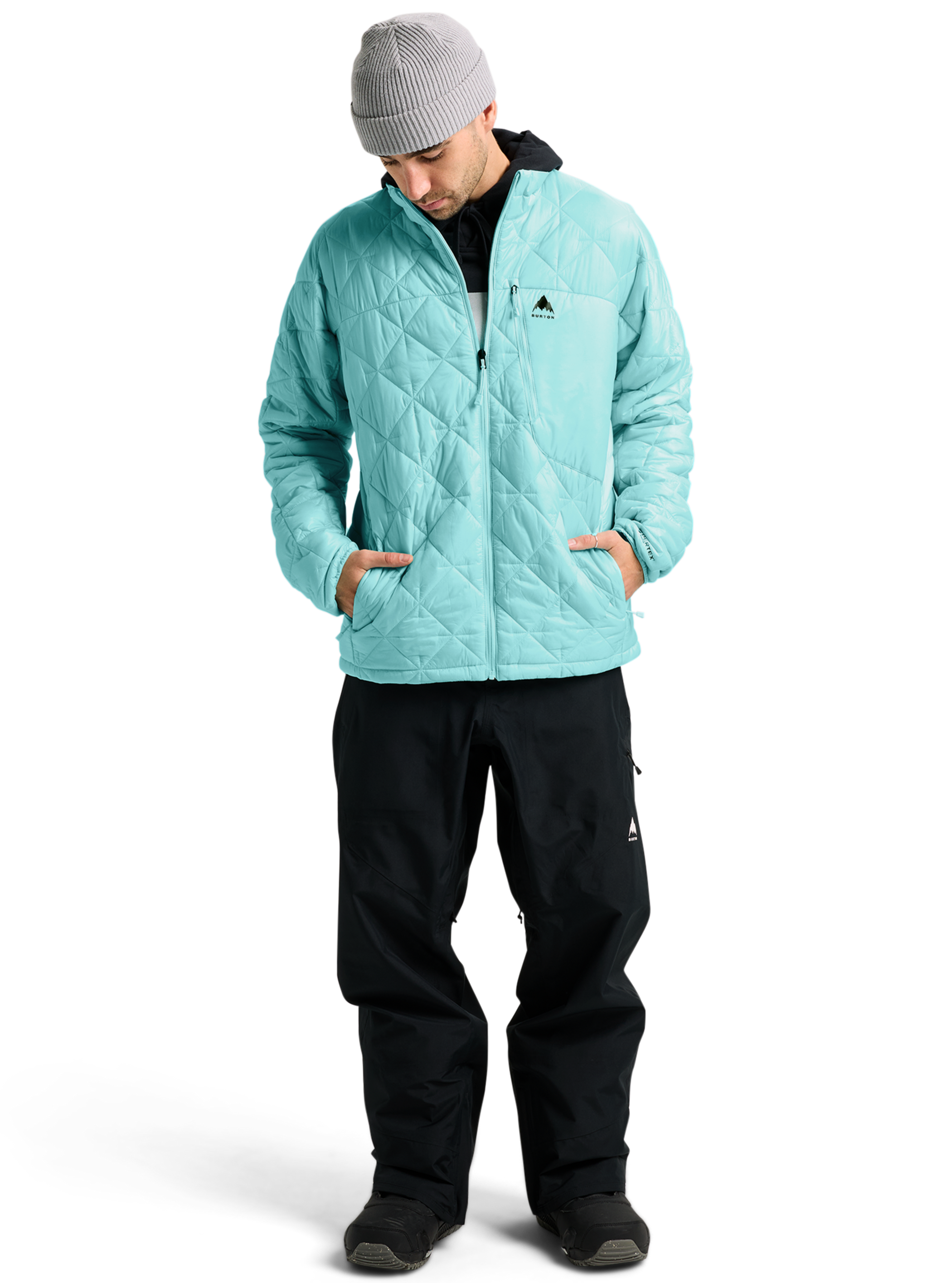 メンズ Burton リザーブ ミッドウェイト シンセティック パファージャケット