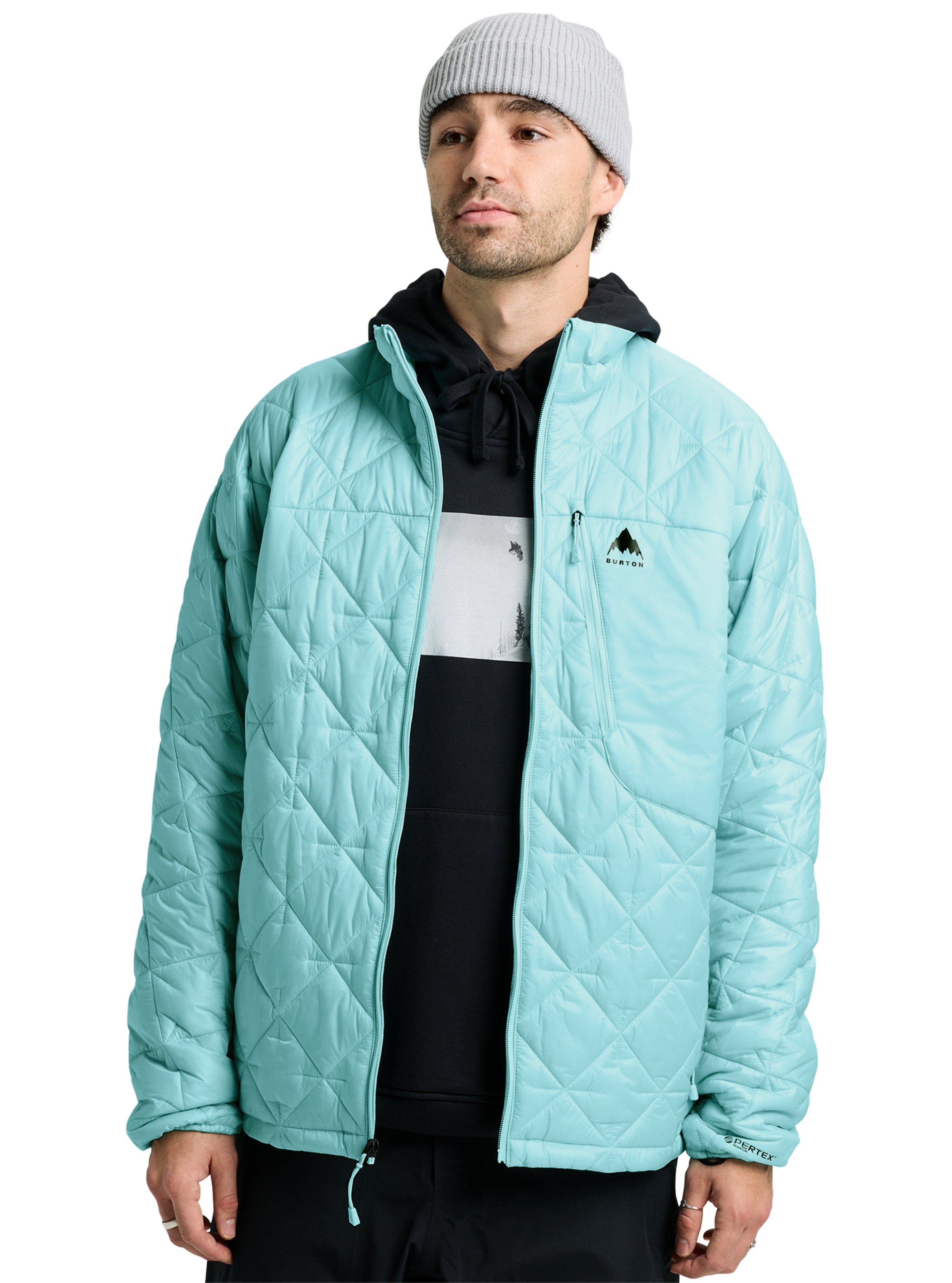 メンズ Burton リザーブ ミッドウェイト シンセティック パファージャケット