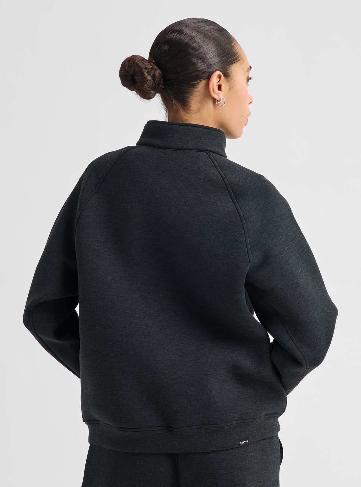 Product image of Women's Burton SpaceCloud 1/4 Zip Top[Variant:True Black Heather]