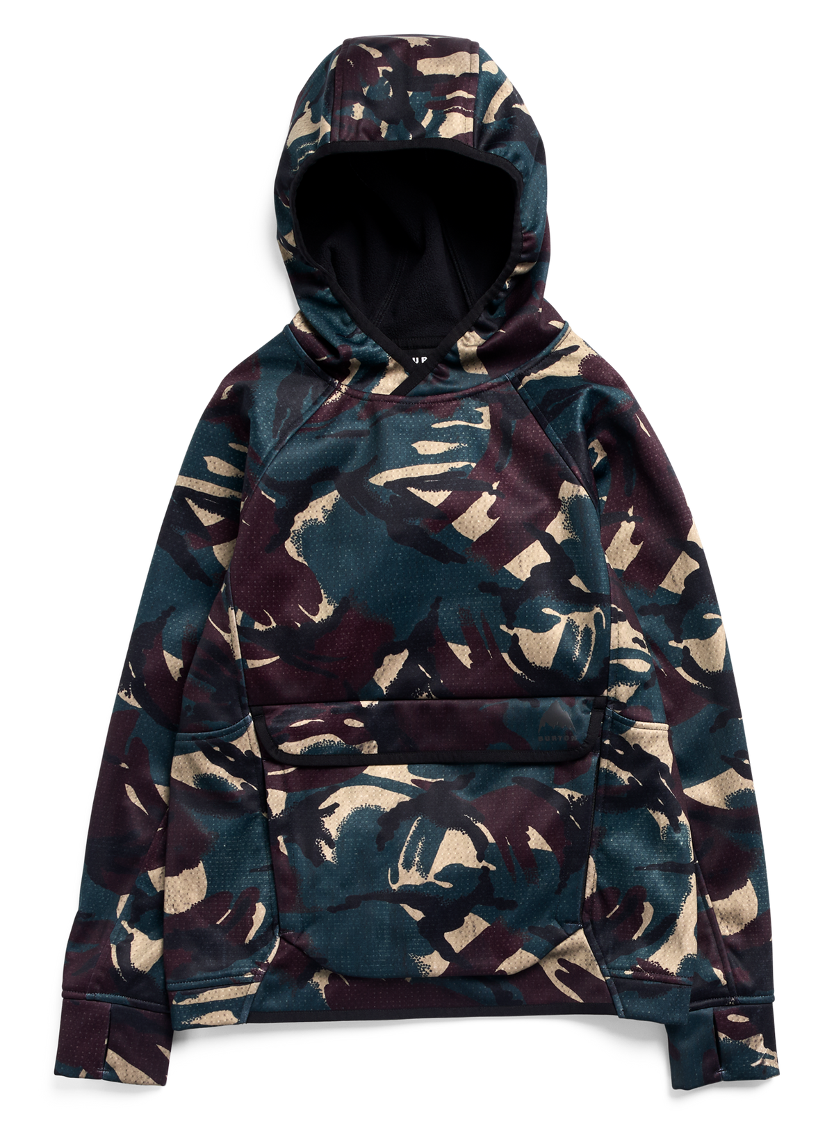 Product image of Kids' Burton Crown Weatherproof Riding Pullover Hoodie[Variant:Seersucker Camo]