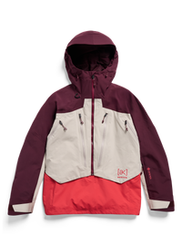 Product image of Women's Burton [ak] Cyclic GORE-TEX 2L Anorak[Variant:Rum Raisin / Chinchilla Gray / Hot Tamale]