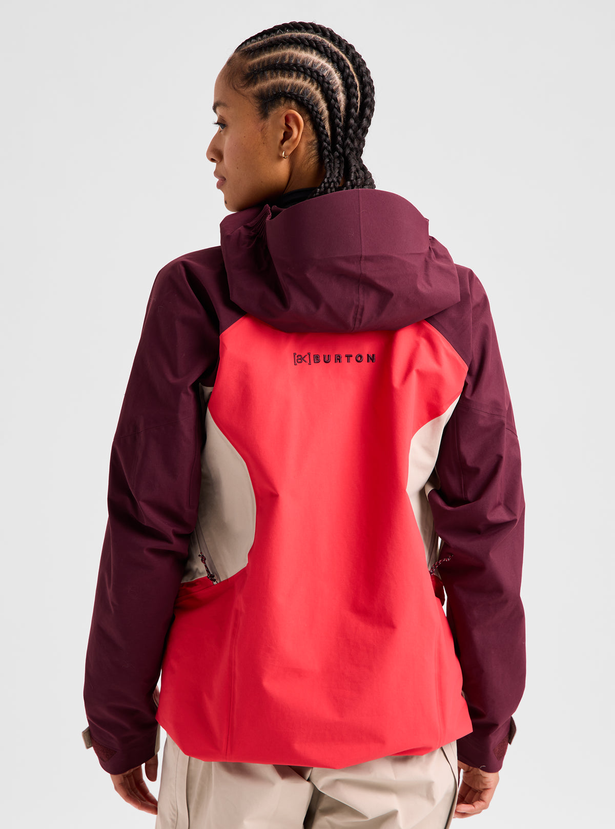 Product image of Women's Burton [ak] Cyclic GORE-TEX 2L Anorak[Variant:Rum Raisin / Chinchilla Gray / Hot Tamale]