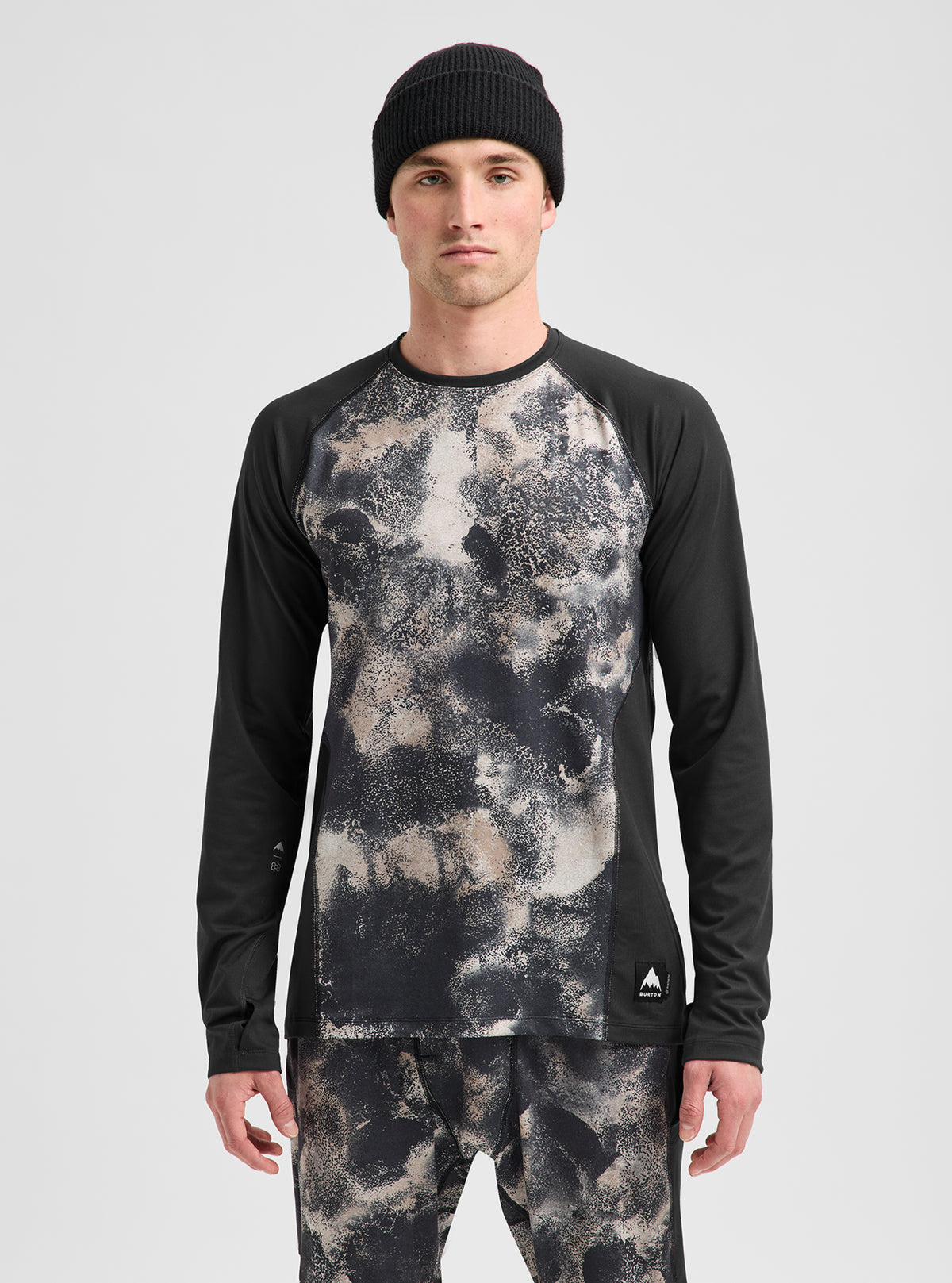 Product image of Men's Burton Synthetic Midweight Base Layer Crew[Variant:Desert Rock / True Black]
