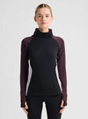 Product image of Women's Burton Synthetic Midweight Base Layer Long Neck[Variant:True Black / Bear Hug Brown / Moondust Purple]