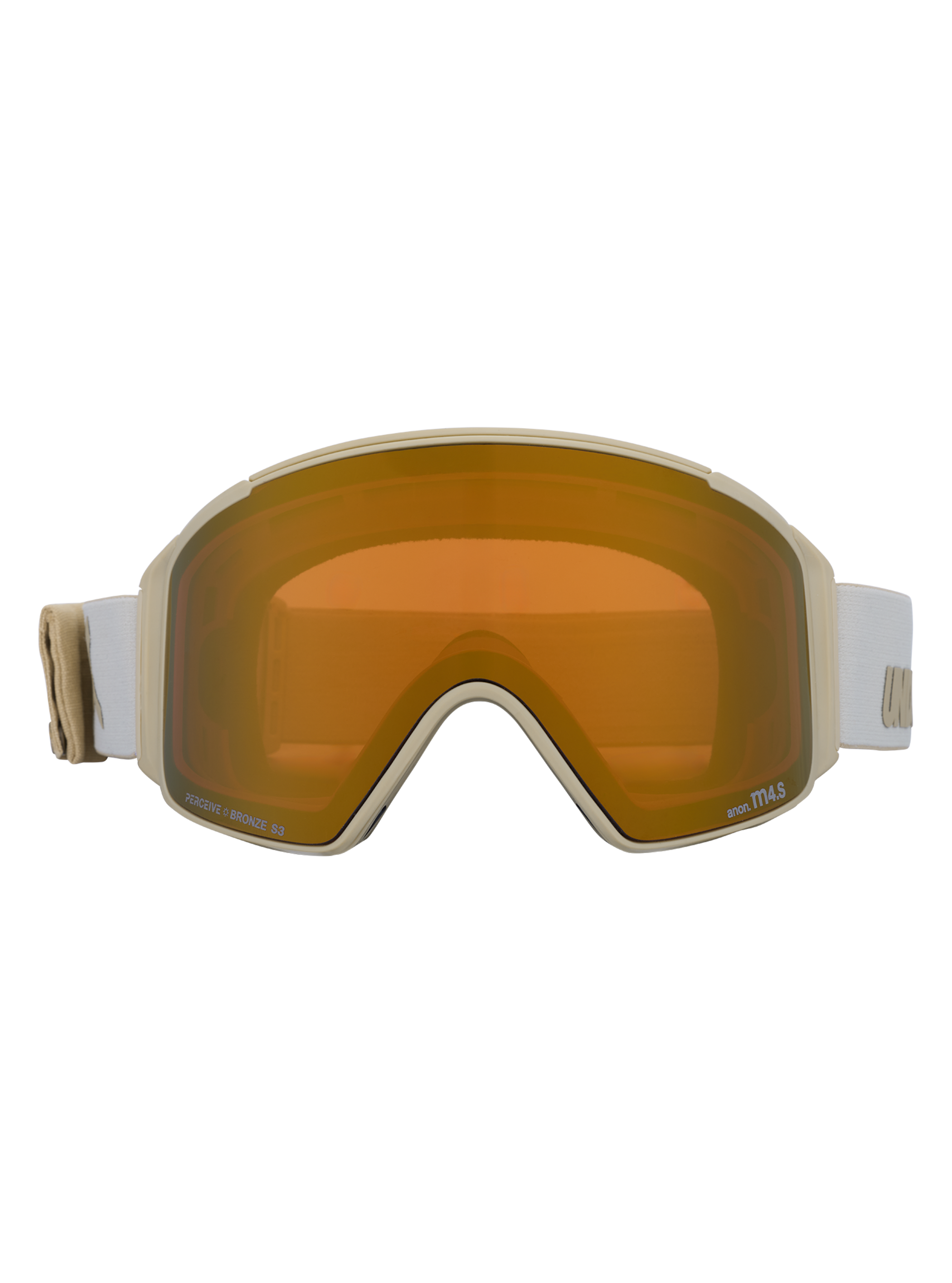 Product image of Anon Undefeated M4S Goggles (Cylindrical) + Bonus Lens + MFI® Face Mask[Variant:Frame: Tan, Lens: Perceive Sunny Bronze (17% / S3), Spare Lens: Perceive Cloudy Night (72% / S1)]
