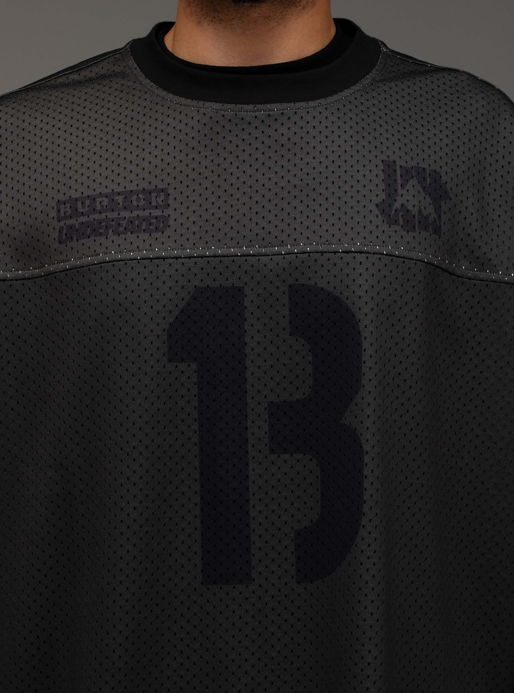 Product image of Men's Burton Undefeated Jersey Crewneck Sweatshirt[Variant:Charcoal]