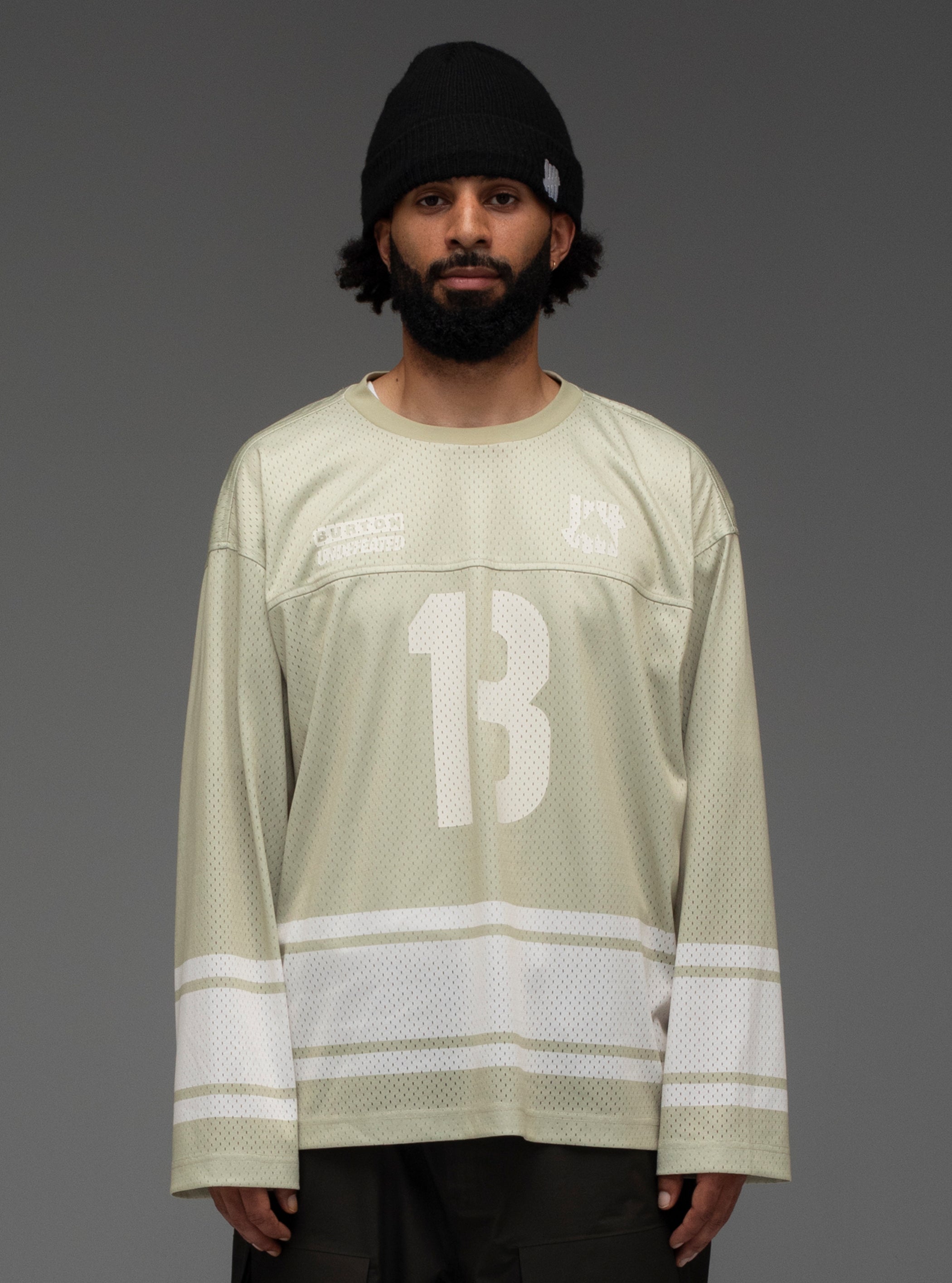 Product image of Men's Burton Undefeated Jersey Crewneck Sweatshirt[Variant:Light Khaki]
