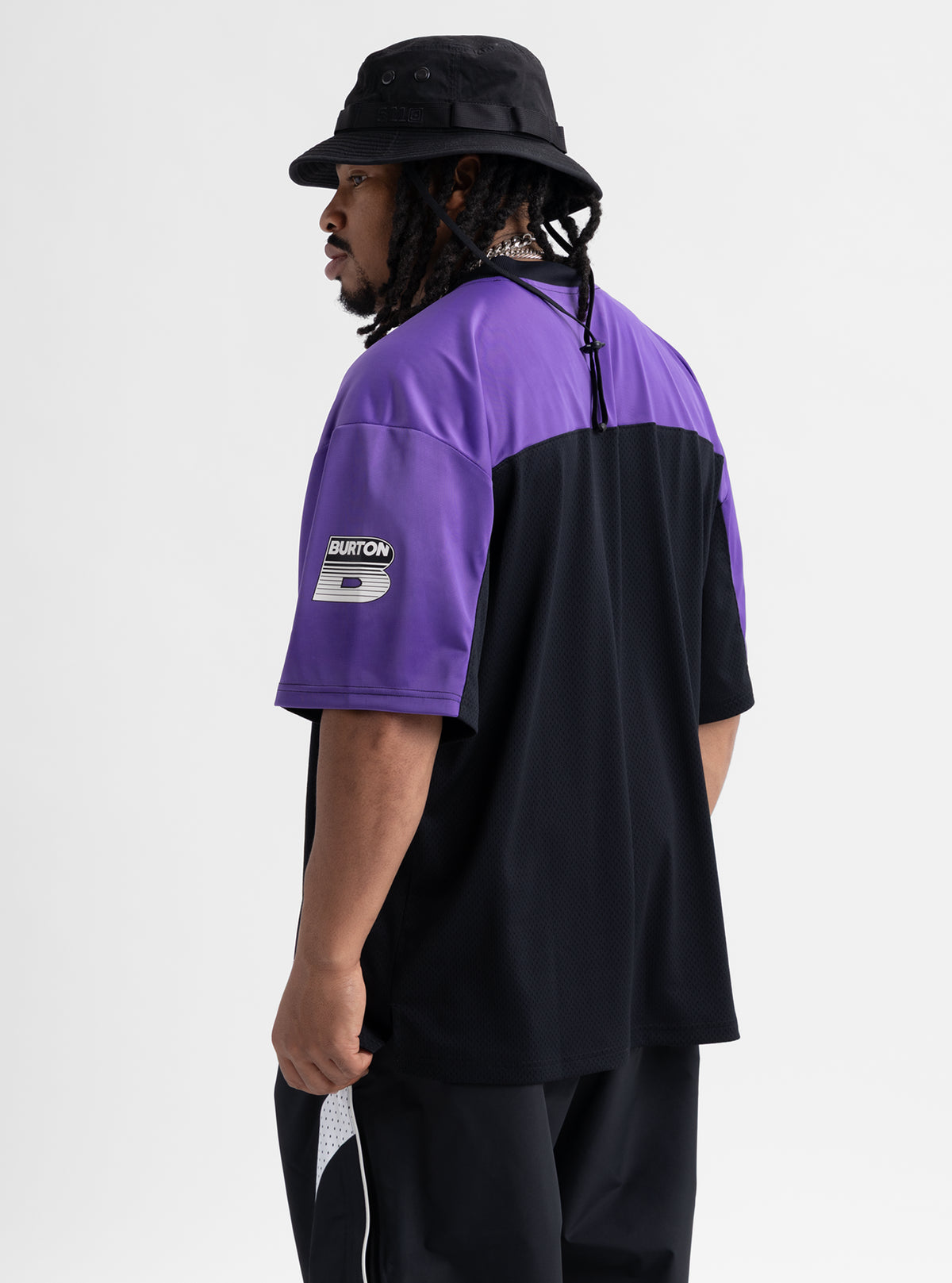 Product image of Men's Burton Short Sleeve Jersey [Variant: True Black / Planet Purple]