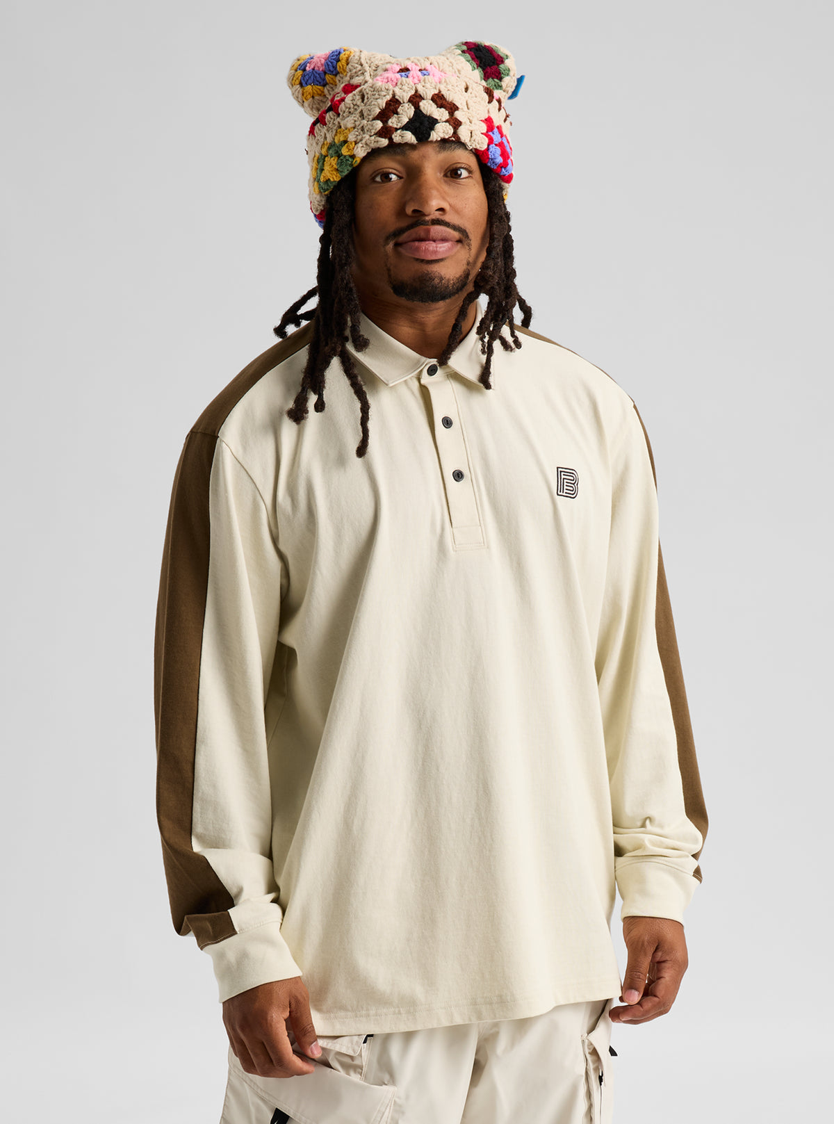 Product image of Men's Burton Rugby Shirt[Variant:Lunar Sand / Earth Ship Brown]