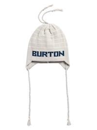 Product image of Burton 50th 80's Earflap Beanie[Variant:Gray Heather / Stout White / Selvedge Blue]
