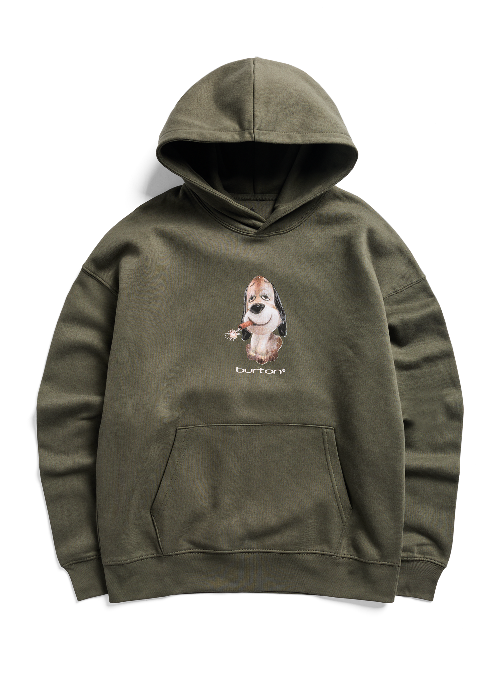 Product image of Burton Short Fuse Pullover Hoodie[Variant:Khaki Green]