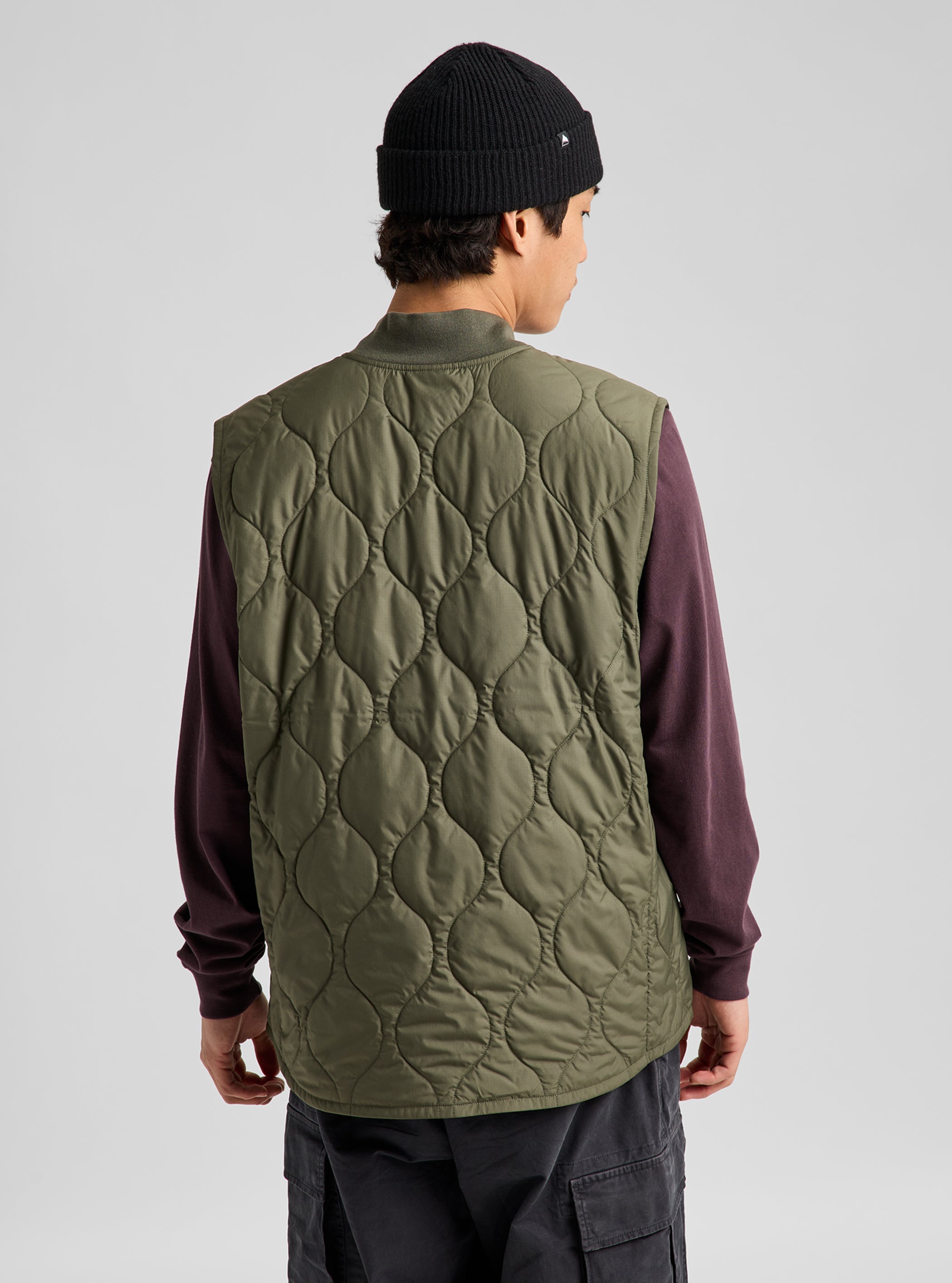 Product image of Men's Burton Quilted Synthetic Puffer Vest [Variant: Dried Moss]