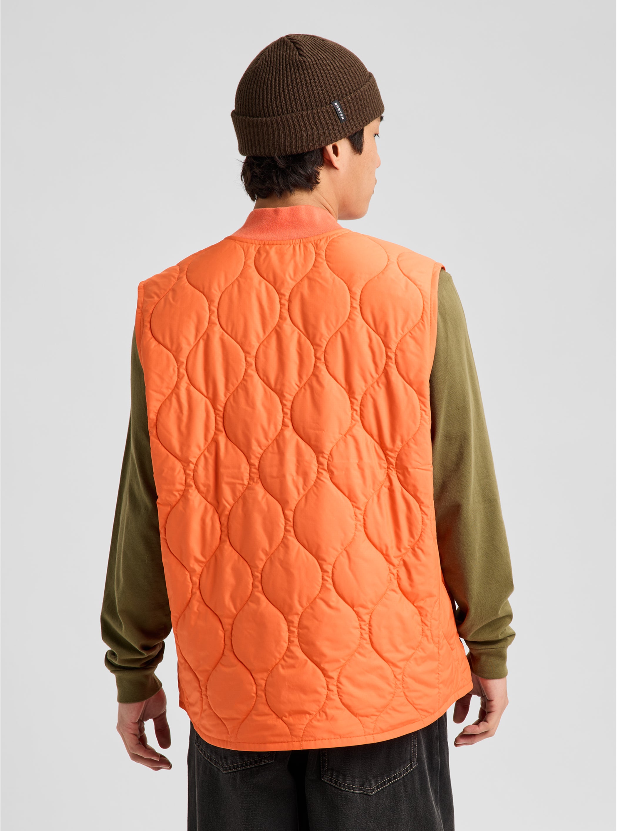 Product image of Men's Burton Quilted Synthetic Puffer Vest [Variant: Orange Popsicle]