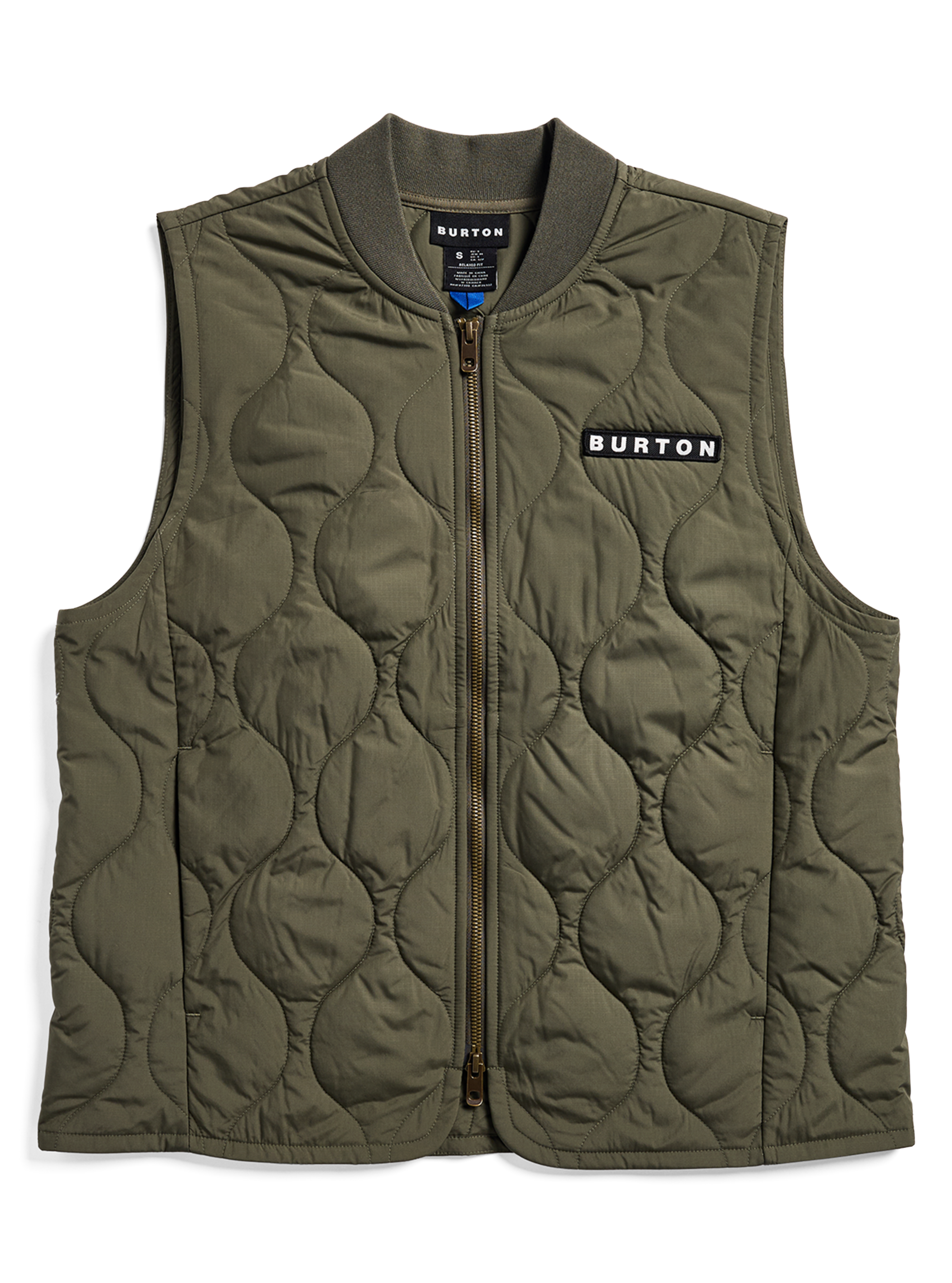 Product image of Women's Burton Quilted Synthetic Puffer Vest [Variant: Dried Moss]