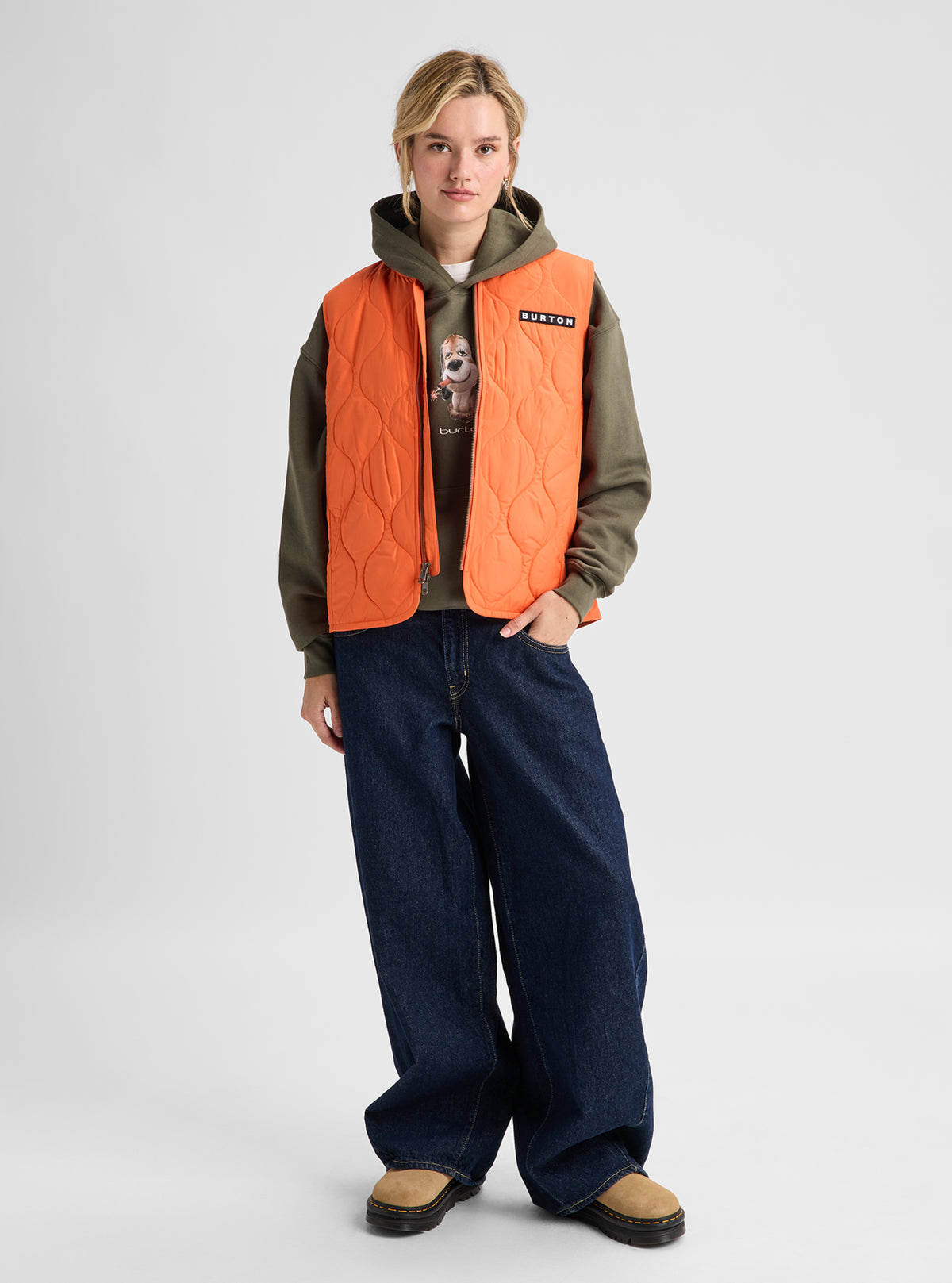 ウィメンズ Burton キルティッド シンセティック パファーベスト