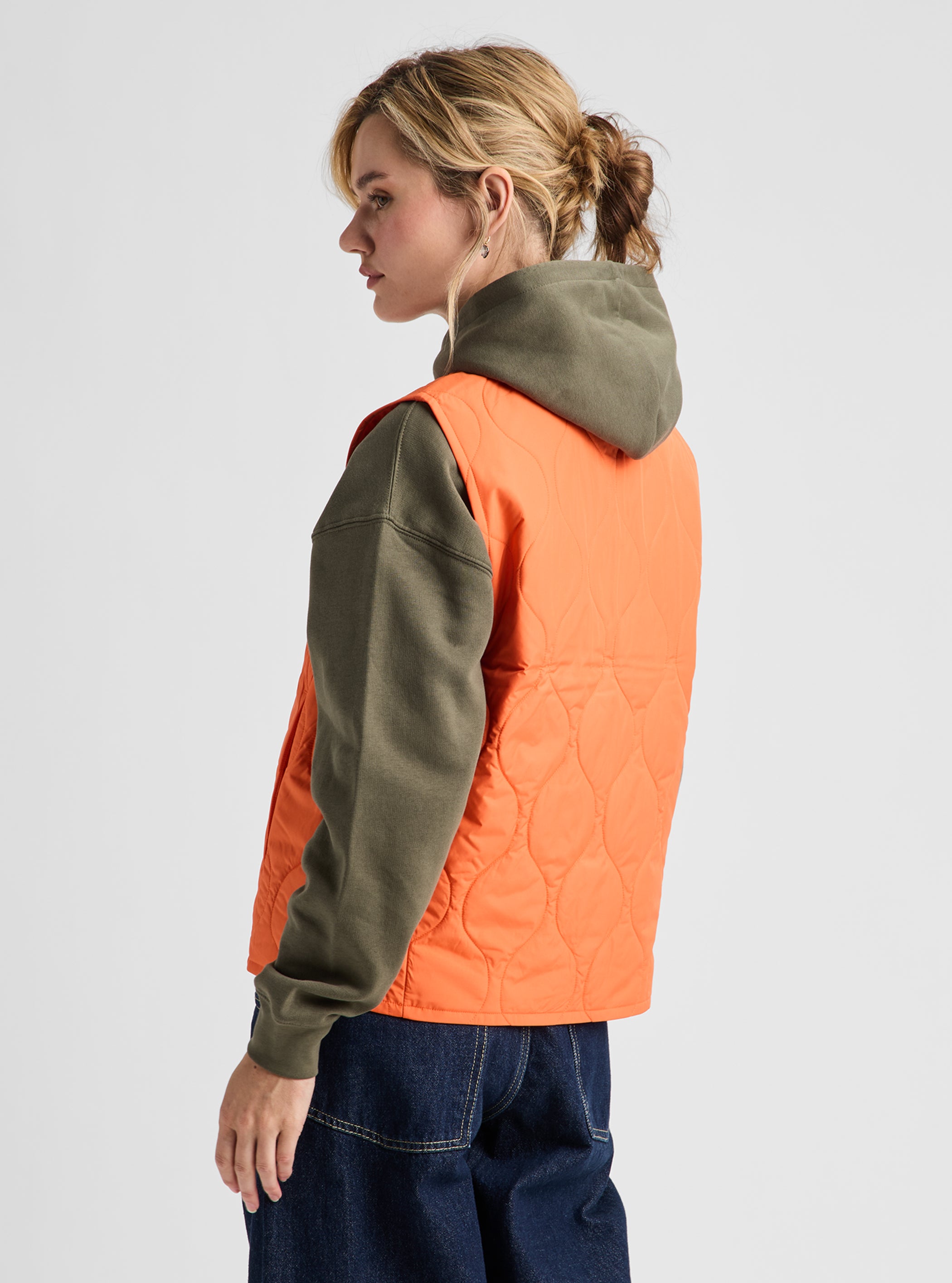 Product image of Women's Burton Quilted Synthetic Puffer Vest [Variant: Orange Popsicle]