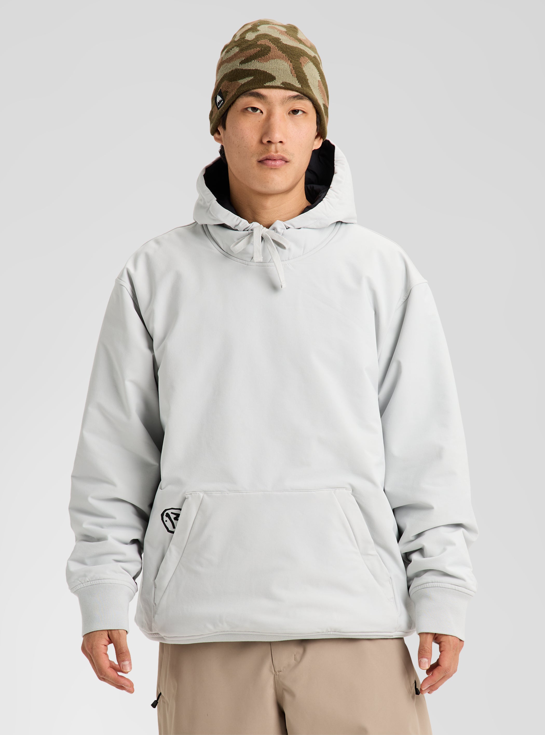 Product Image of Burton Weather Resistant Insulated Pullover Hoodie [Variant: Gray Cloud]