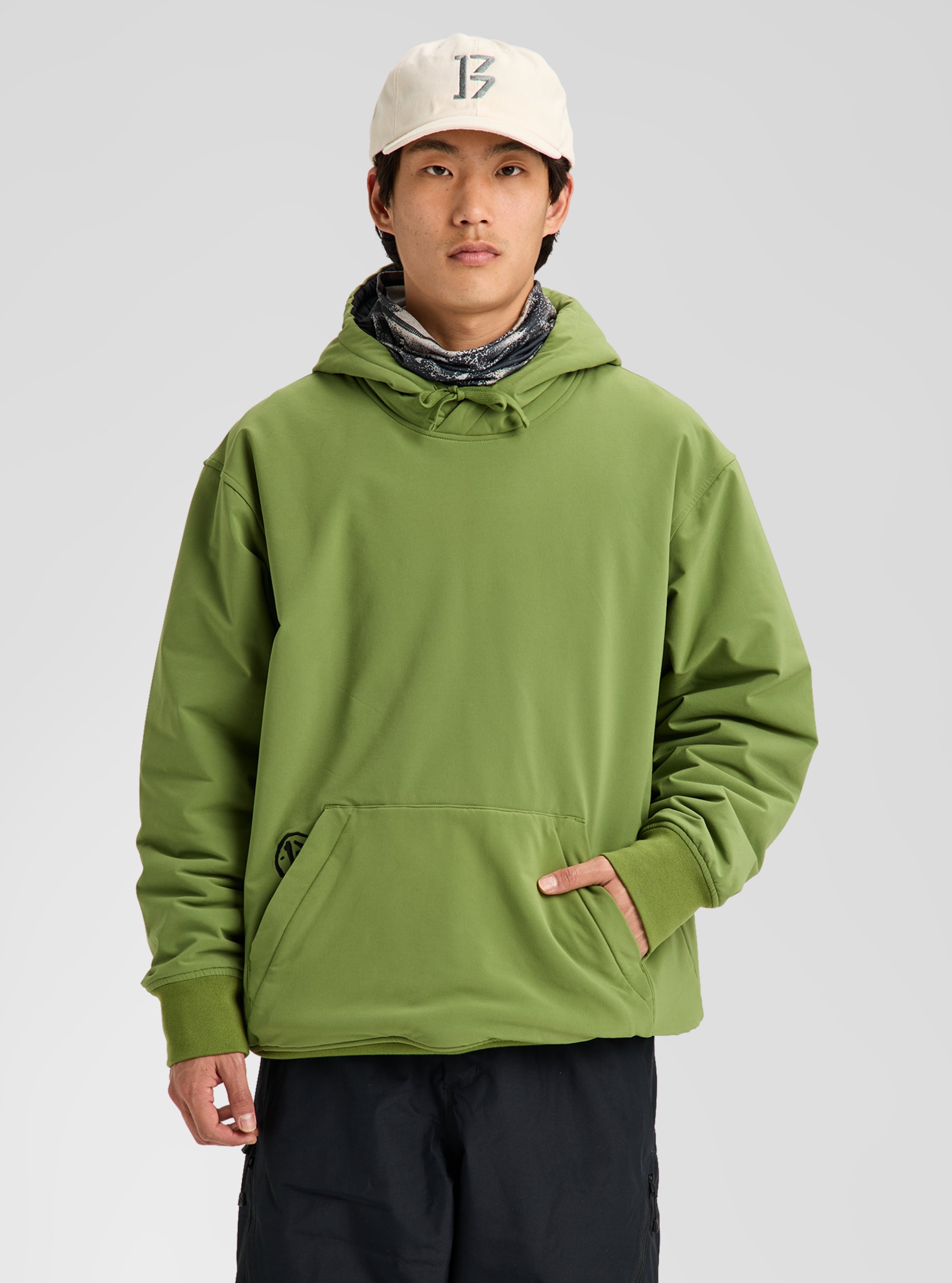 Product Image of Burton Weather Resistant Insulated Pullover Hoodie [Variant: Fern Green]