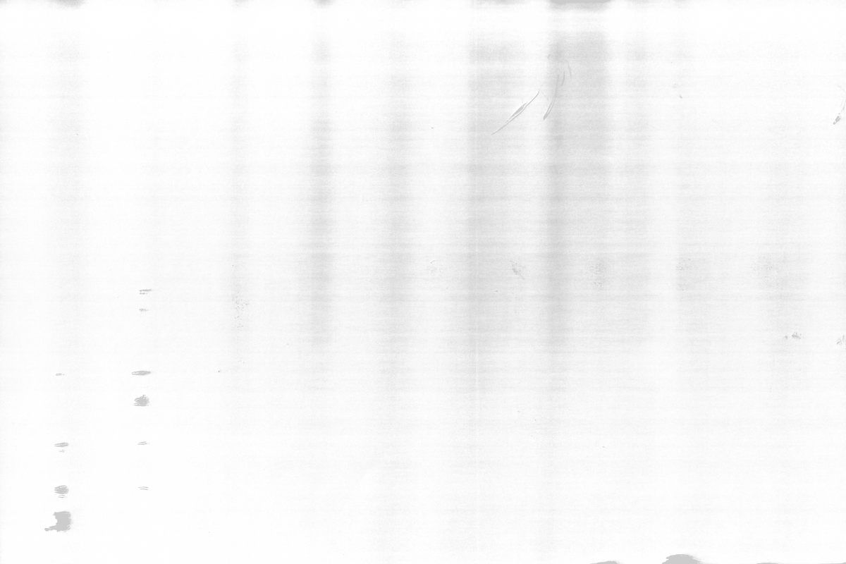 A high-key, overexposed white background with faint vertical gray streaks and subtle texture.