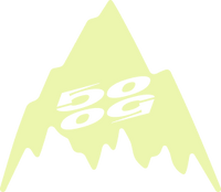 Burton mountain logo with the 50/50 50th Anniversary design