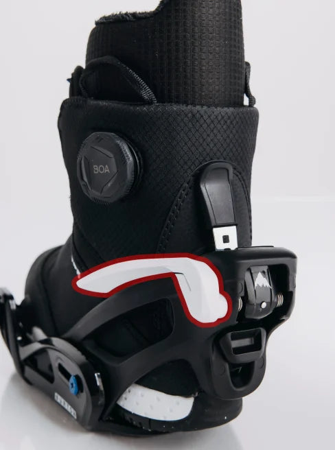 Grom heel release lever