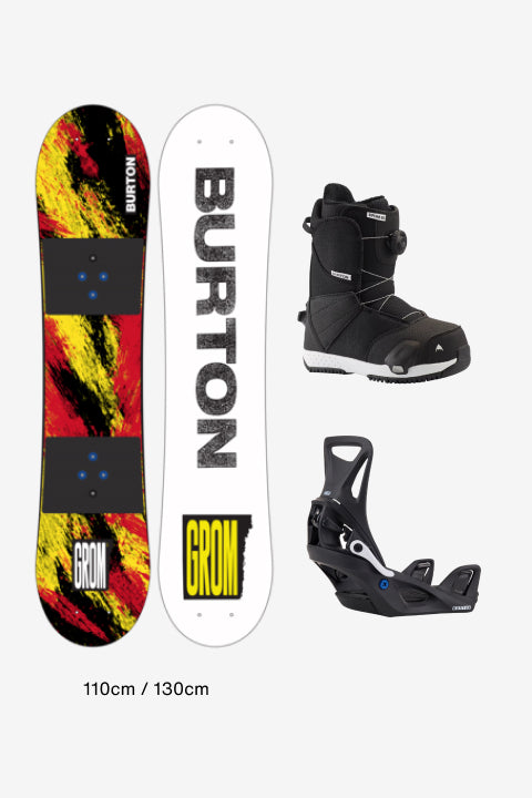 Kids Snowboard B Set rental package