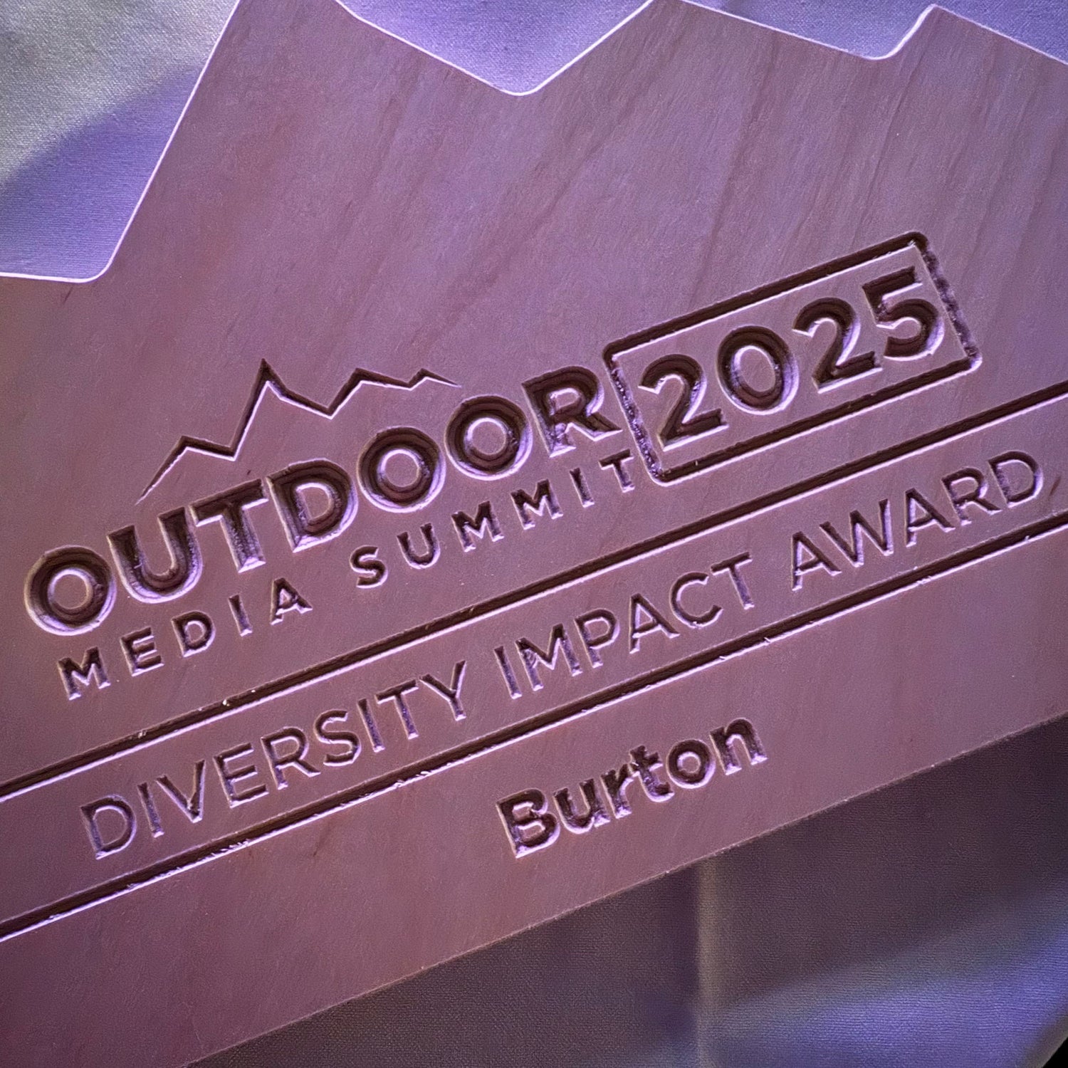 Burton earns 2025 Outdoor Media Summit - Diversity Impact Award 
